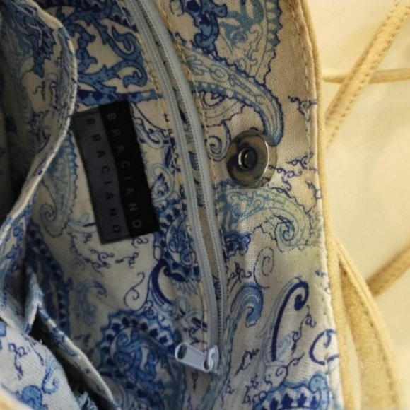 Vintage Braciano purse embellished with rhinestones, faux pearls and feathers - Picture 4 of 6